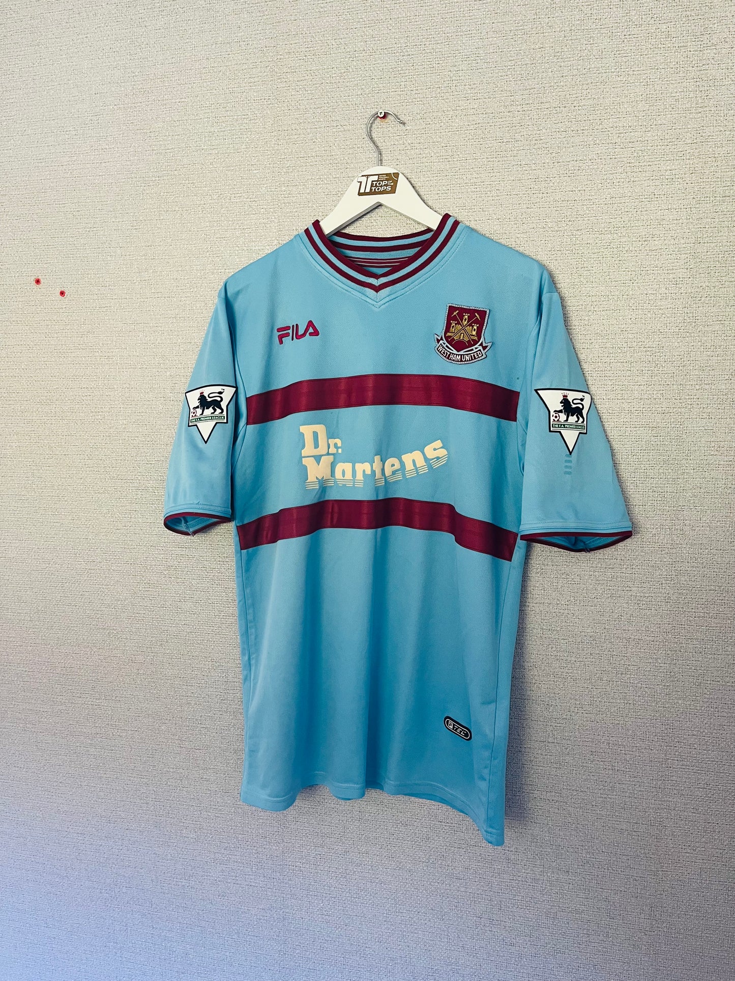 West Ham United away football shirt 2001/04 Di Canio Medium/Large