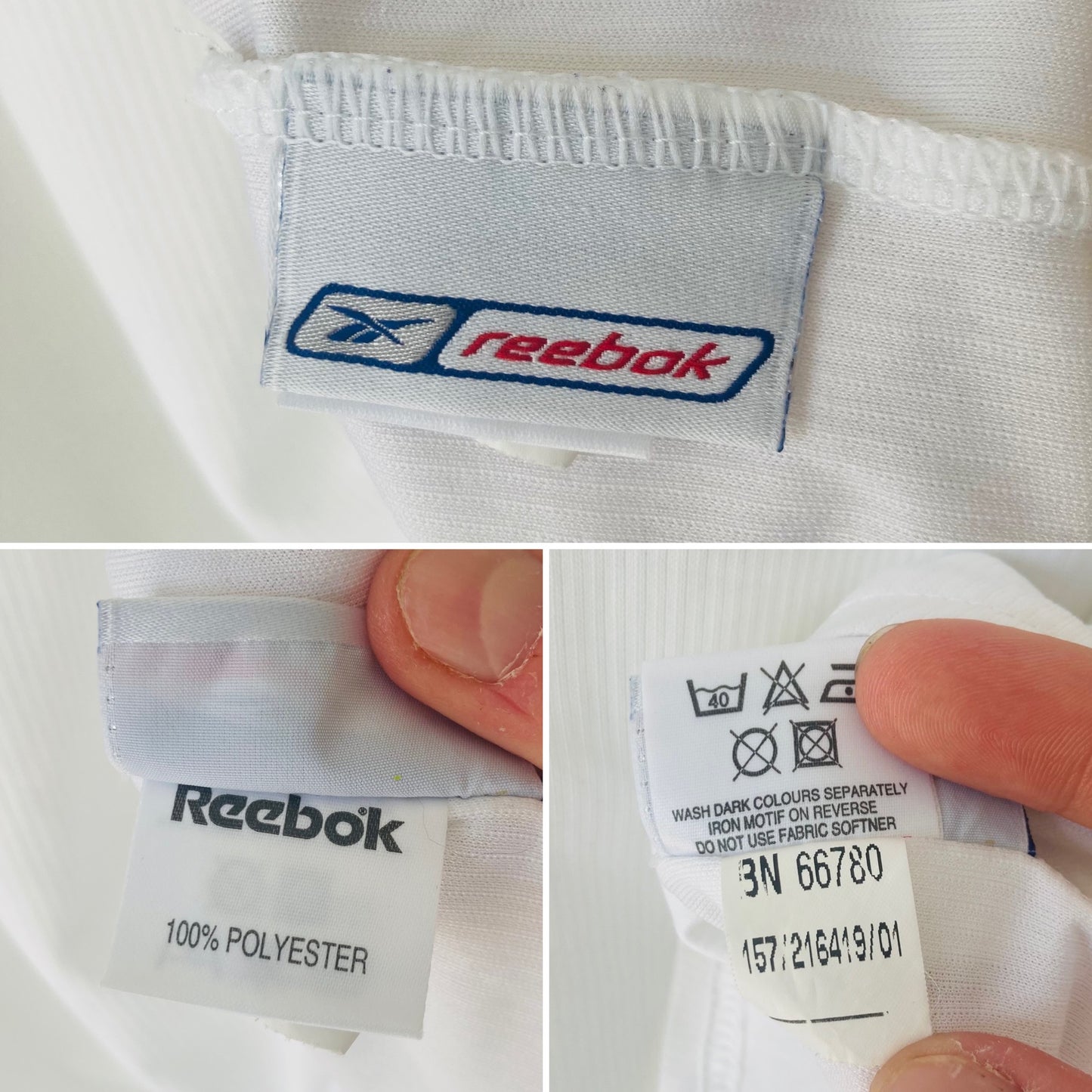 Bolton Wanderers home football shirt 2001/03 Mike Whitlow XL