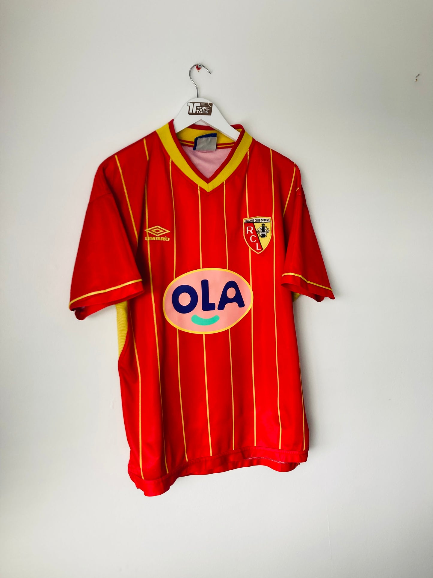 Lens home football shirt 1999/2000 Large