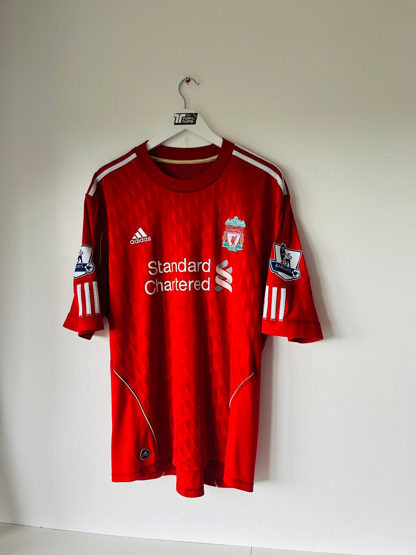Liverpool home football shirt 2010/12 Gerrard XL