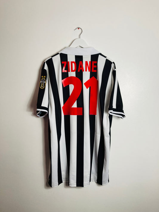 Juventus home football shirt 1998/99 Zidane XXL