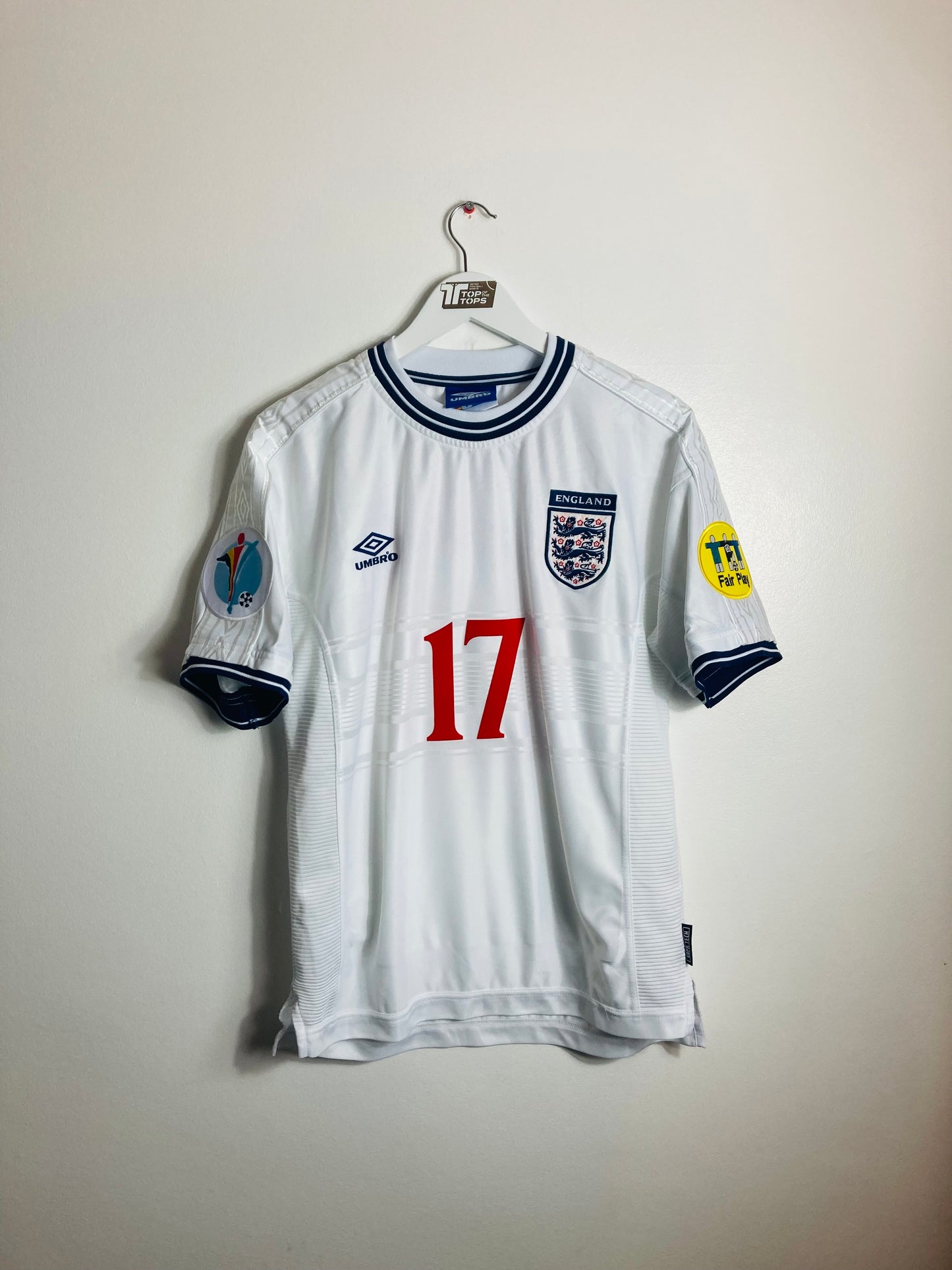 England home football shirt Euro 2000 Wise medium