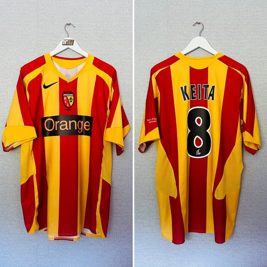 Lens home football shirt 2005/06 Keita XL