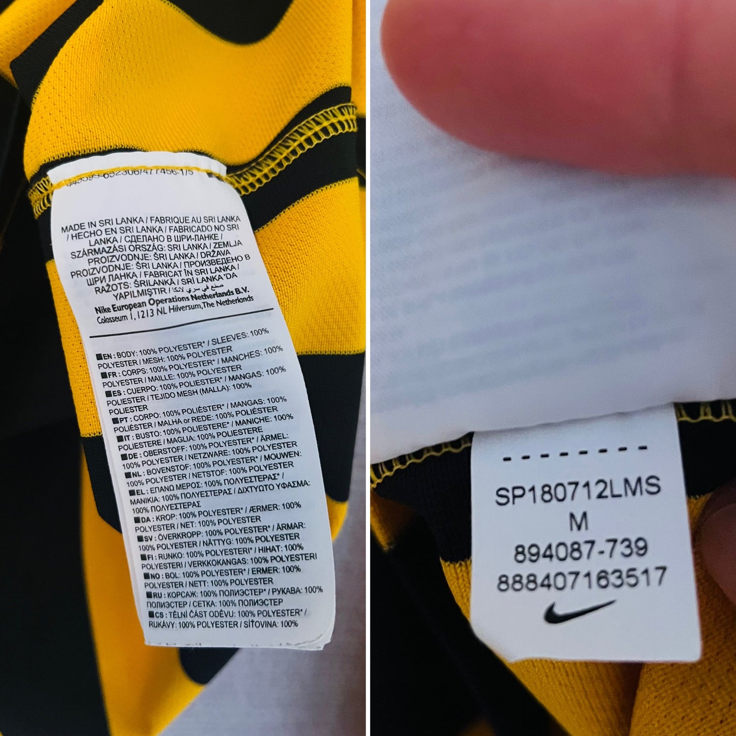Boston United home football shirt 2018/19 no.18 Medium