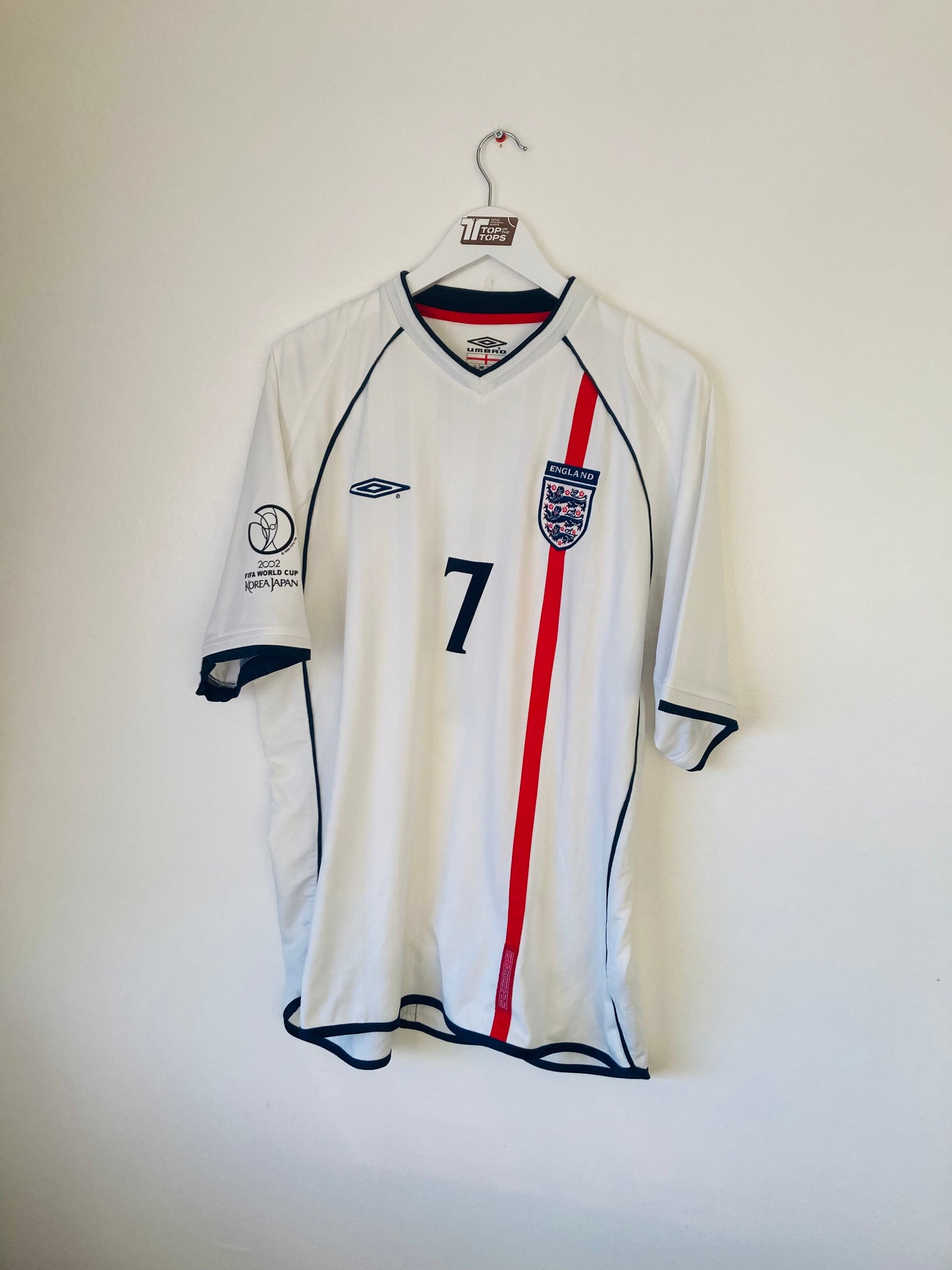 England home football shirt W/C 2002 Beckham XXL
