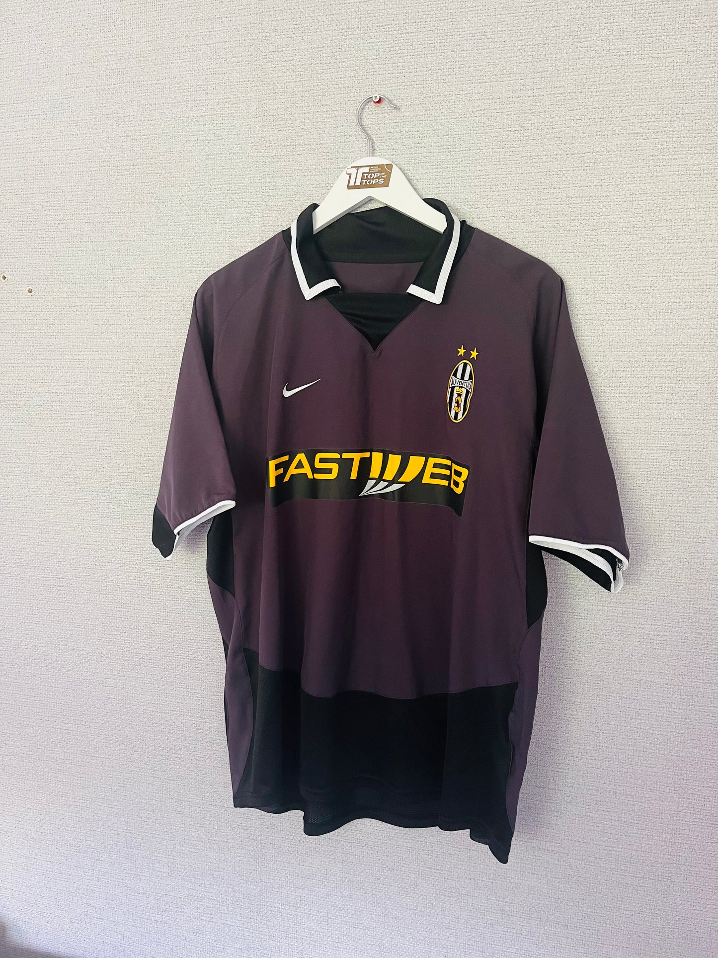 Juventus third football shirt 2003/04 Trezeguet XL