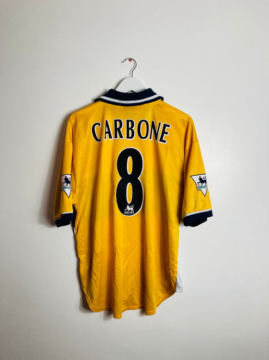 Sheffield Wednesday away football shirt
1998/99 Carbone Large