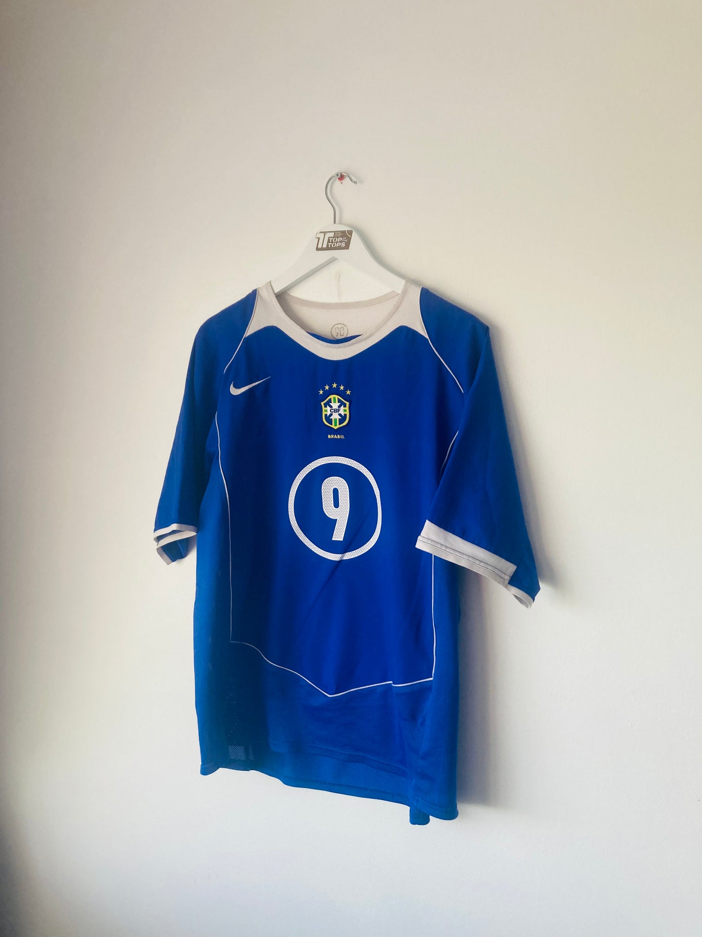 Brazil away football shirt 2004/05 Ronaldo Large