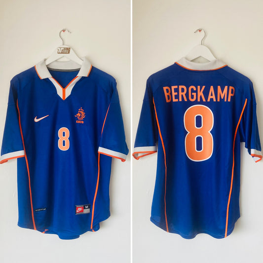 Holland Netherlands away football shirt W/C 1998 Bergkamp Medium