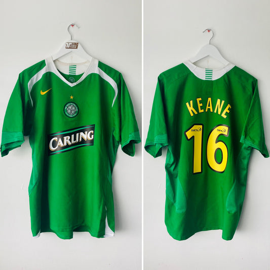 Glasgow Celtic away football shirt 2005/06 Keane Large