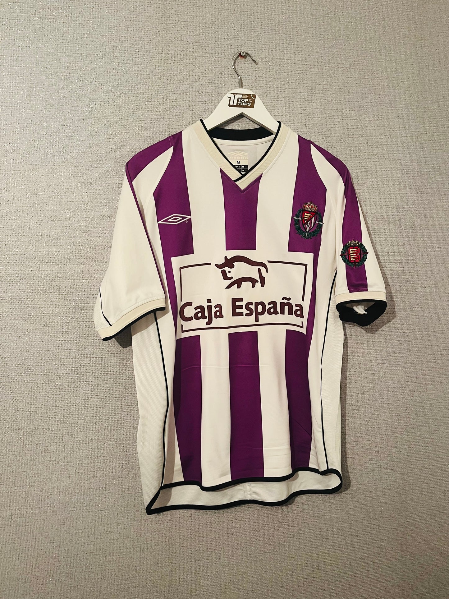 Real Valladolid home football shirt 2001/02 Blanco Medium