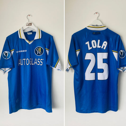 Chelsea home football shirt 1997/98 Zola Large