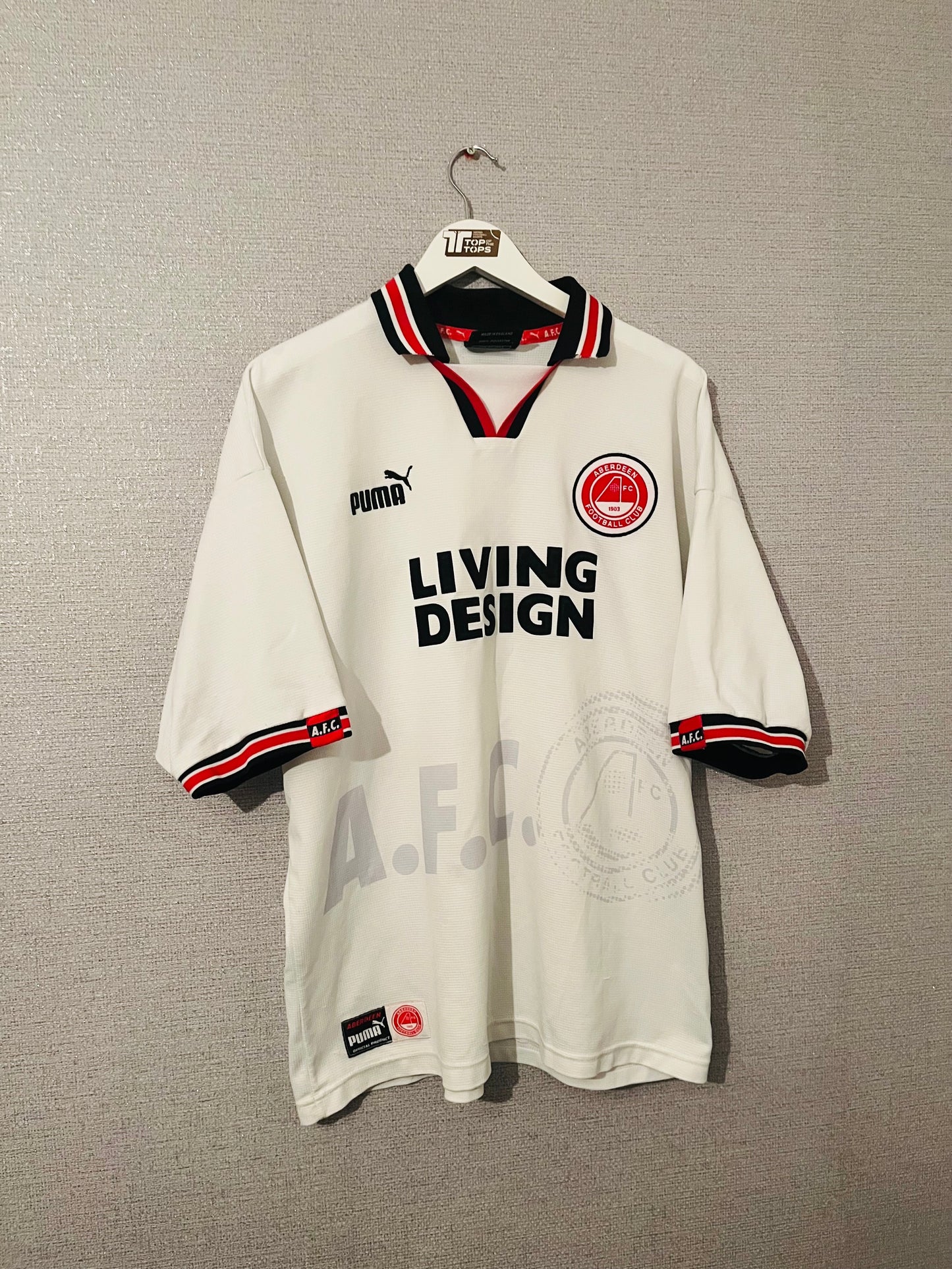 Aberdeen away football shirt 1997/98 XL
