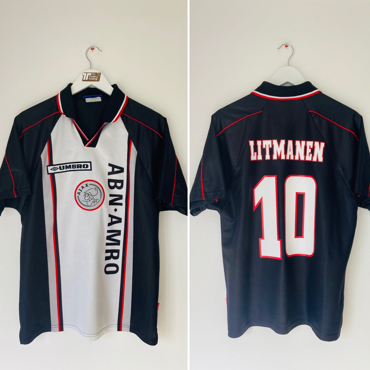 Ajax away football shirt 1998/99 Litmanen Medium