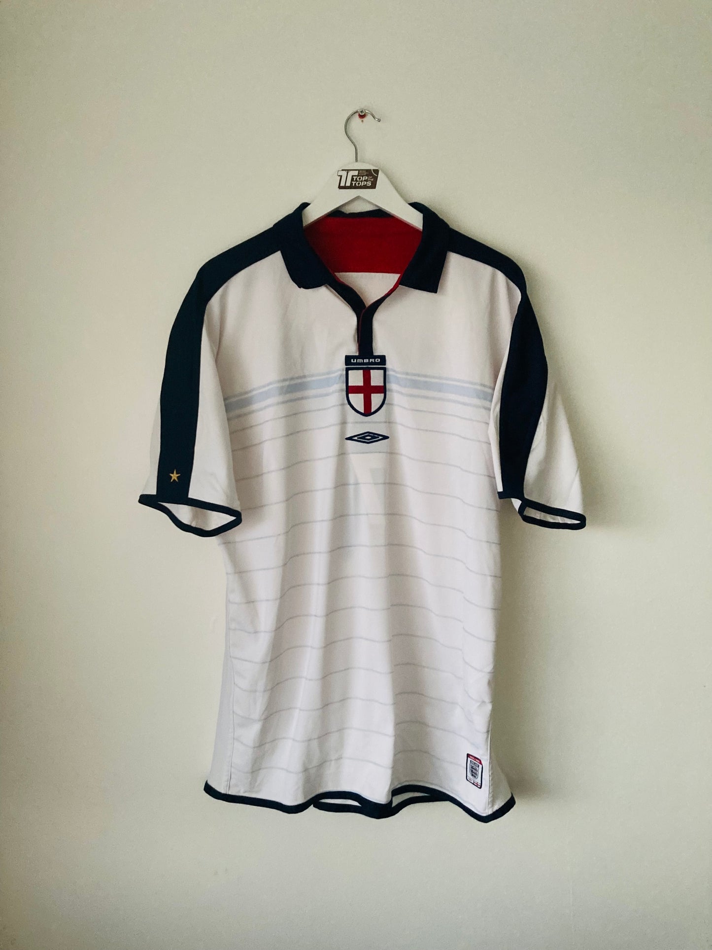 England home football shirt Euro 2004 Beckham XL