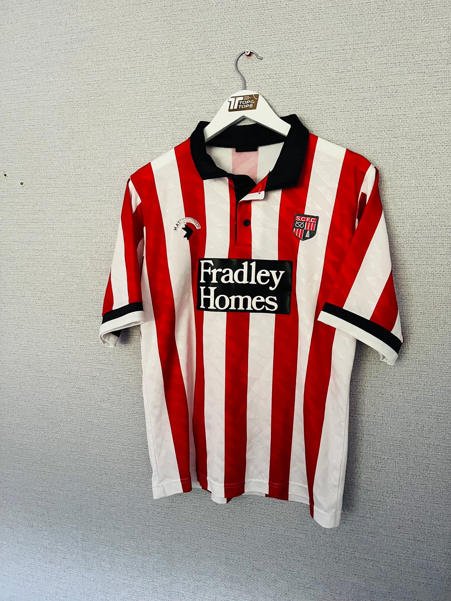 Stoke City home football shirt 1990/91 Medium