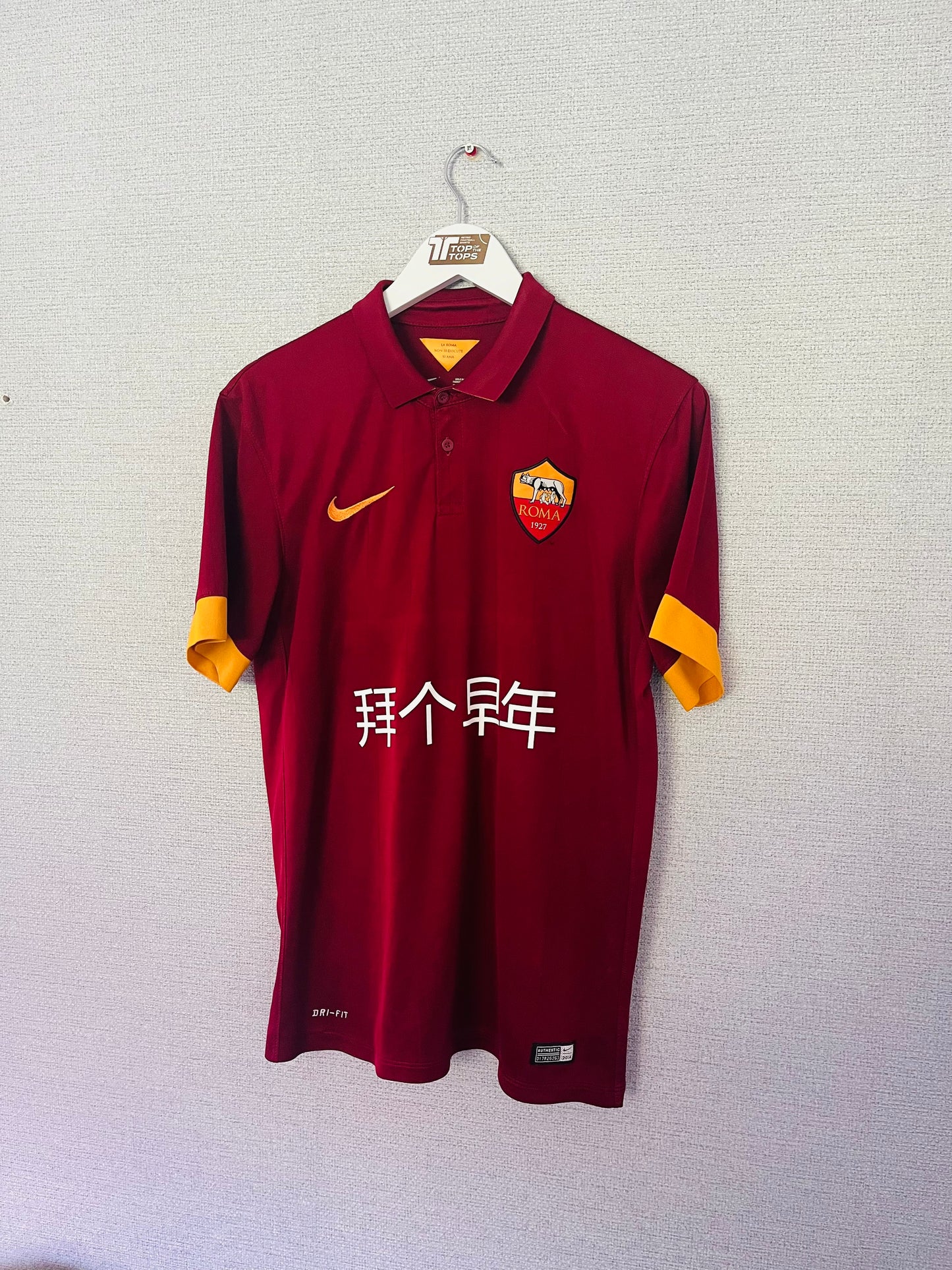 Roma home football shirt 2014/15 Totti Medium