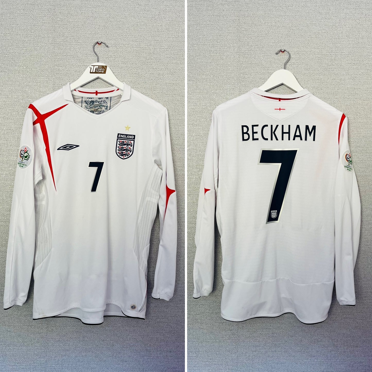 England home football shirt
W/C 2006 Beckham Medium