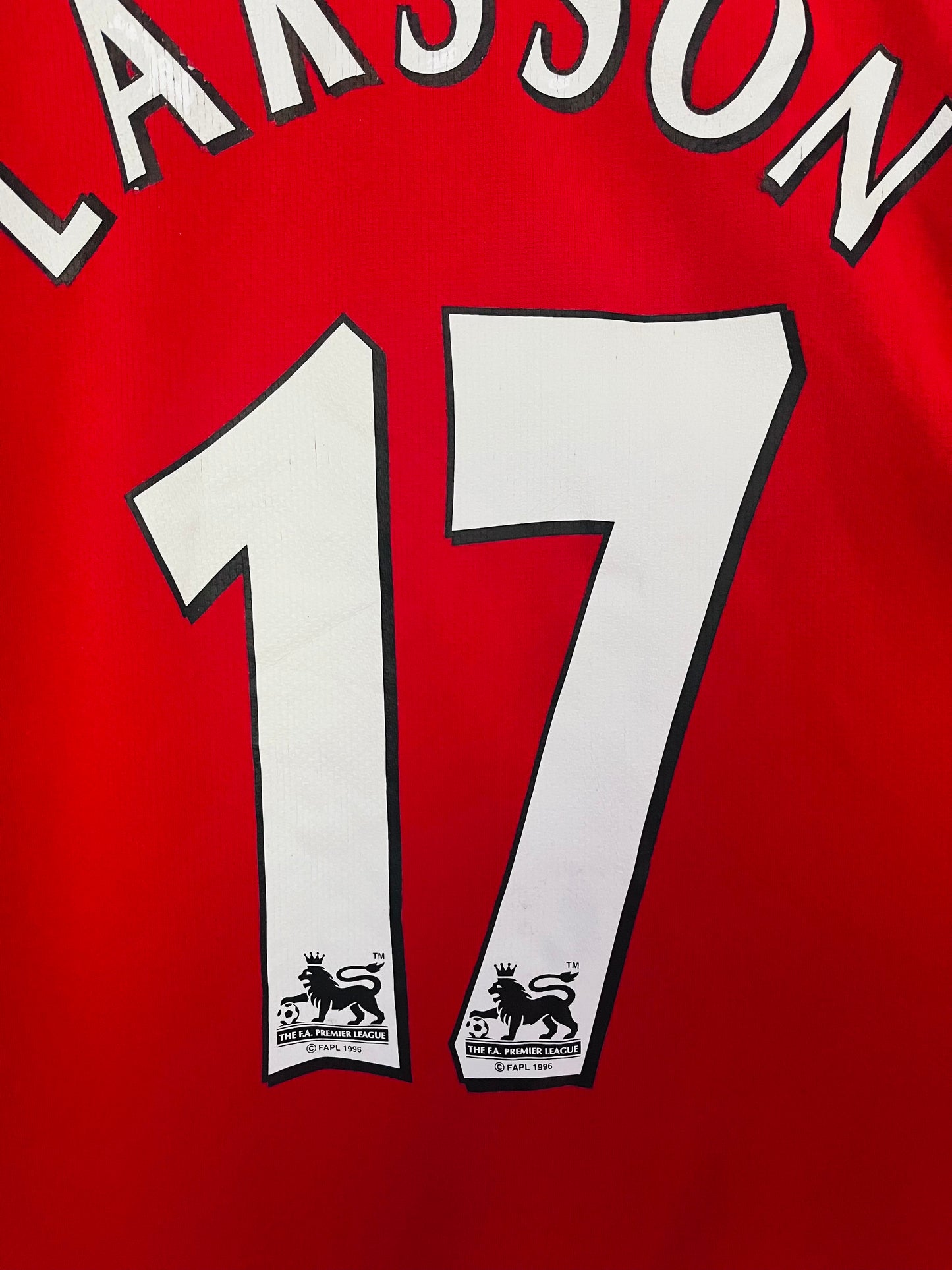 Manchester United home football shirt 2006/07 Larsson Medium