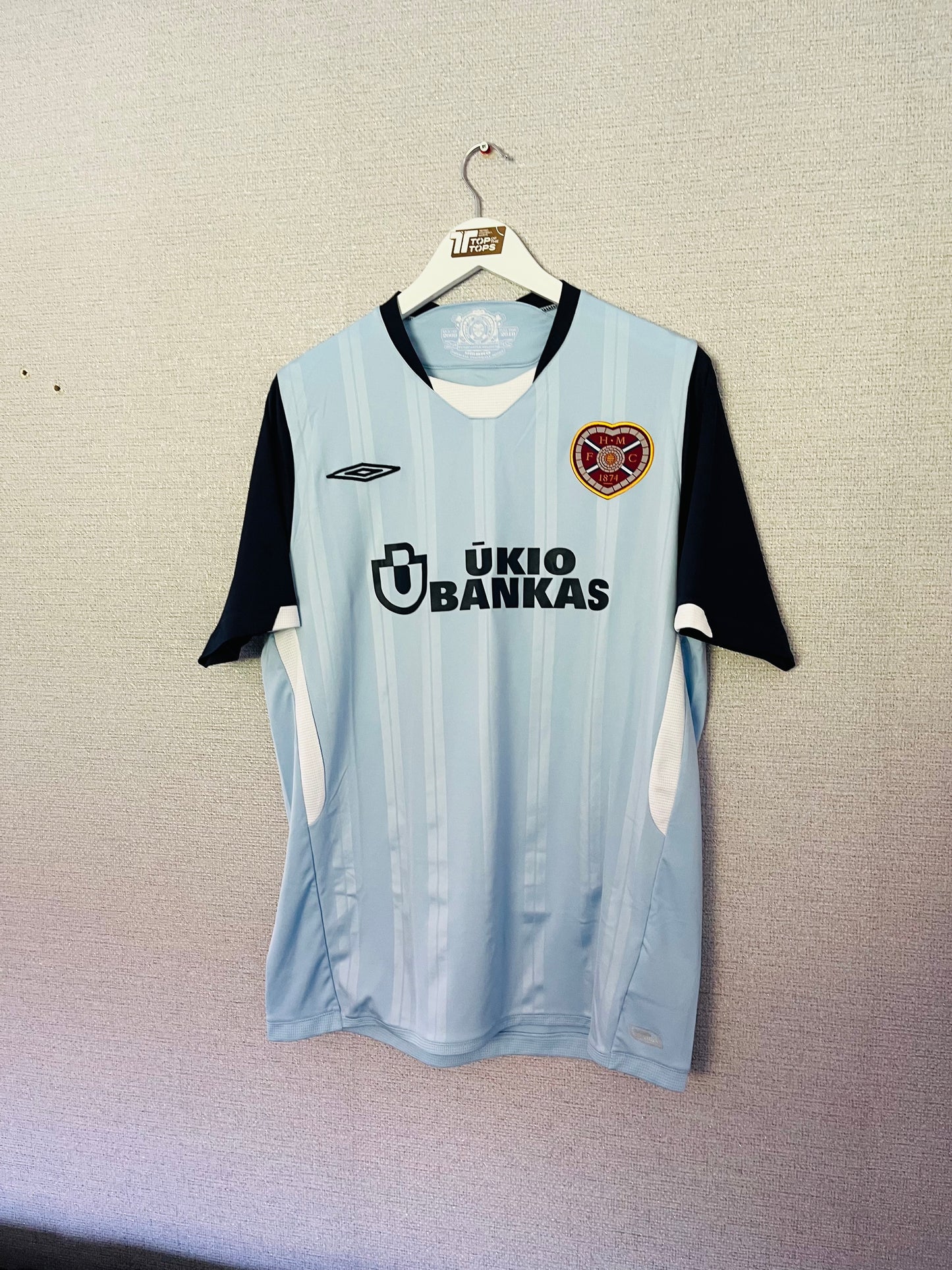Heart of Midlothian Hearts away football shirt 2009/10 Medium