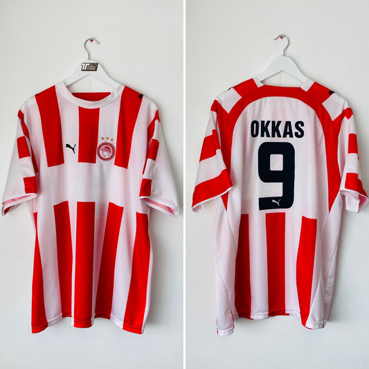 Olympiakos home football shirt 2006/07 Okkas XL