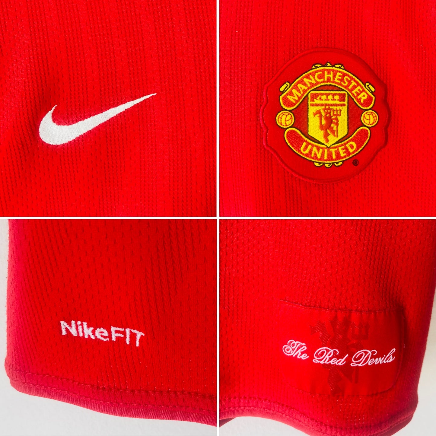 Manchester United home football shirt 2007/08 CR7 Medium