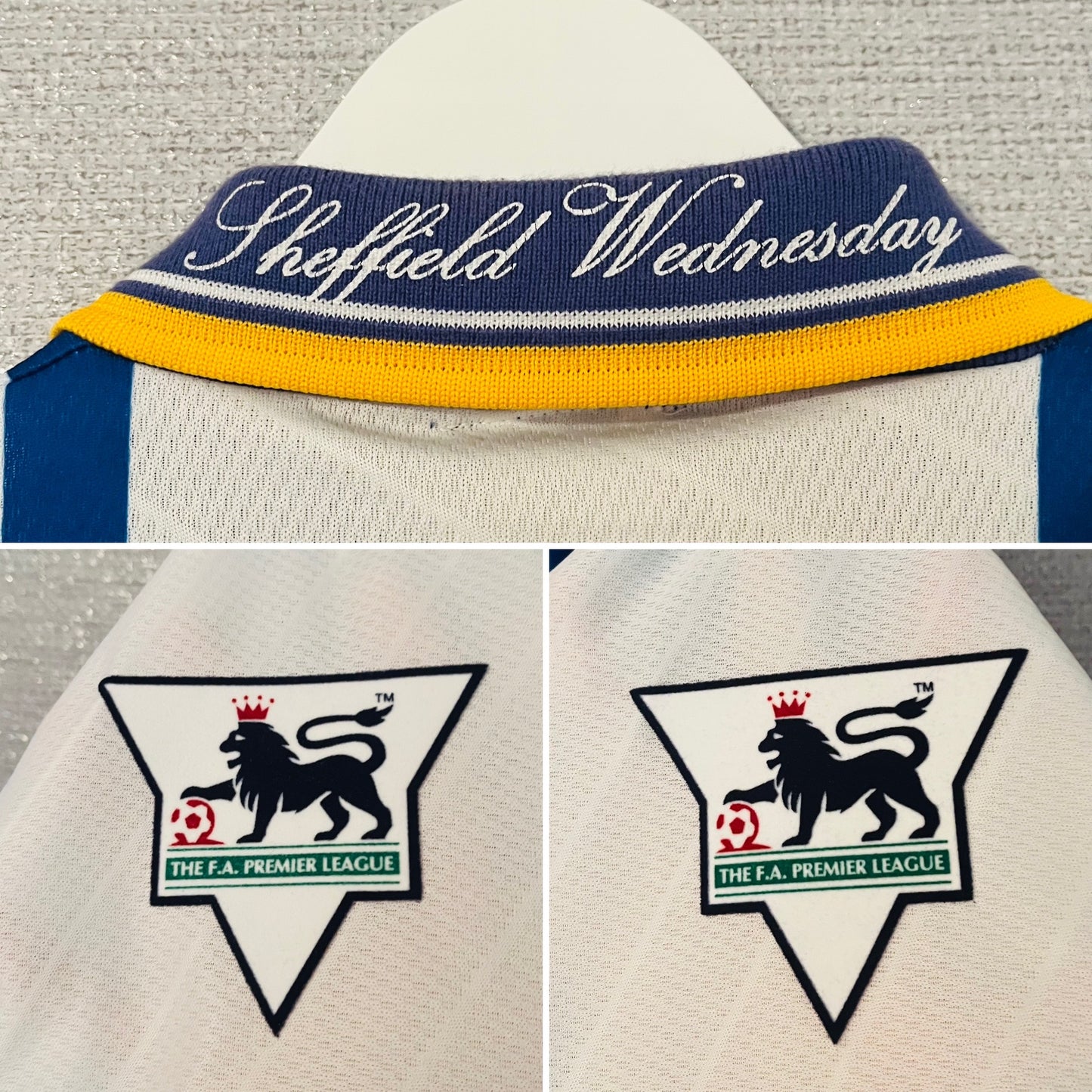 Sheffield Wednesday home football shirt 1995/97 Hirst Medium