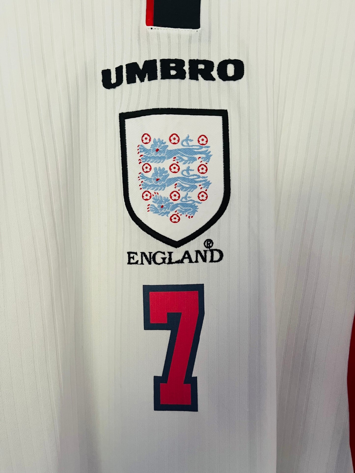 England home football shirt        W/C 1998 Beckham Large