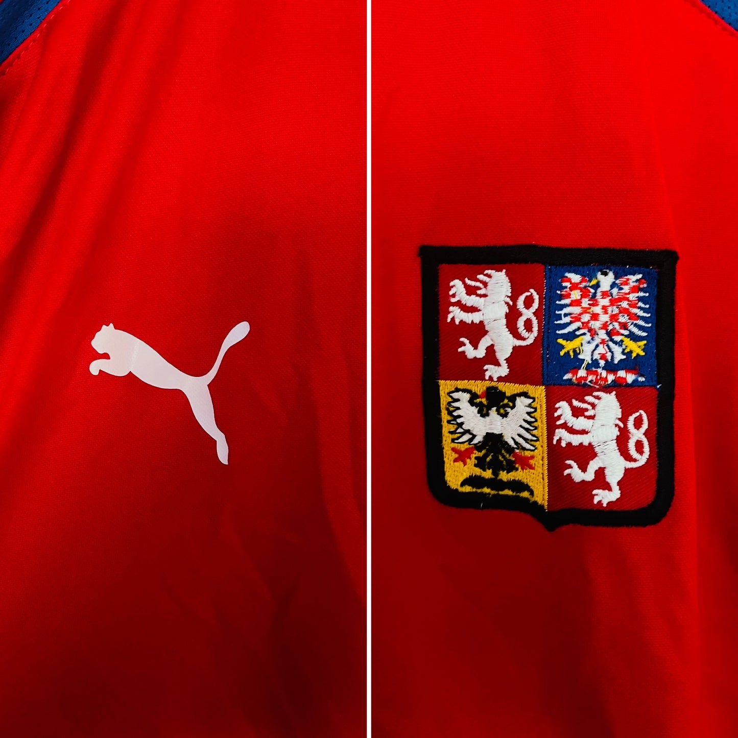 Czech Republic home football shirt Euro 2004 Baros XL