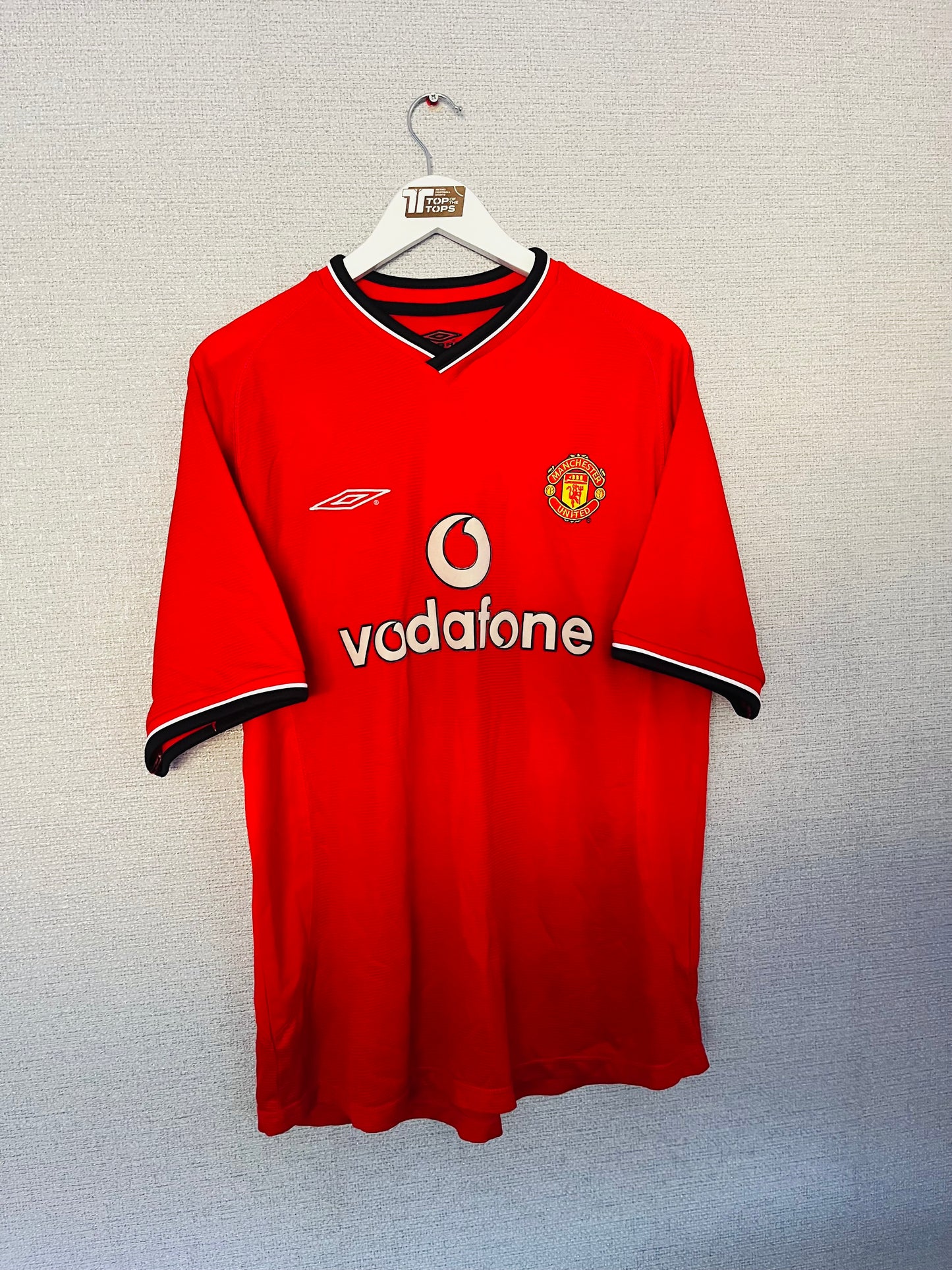 Manchester United home football shirt 2000/02 Beckham Large