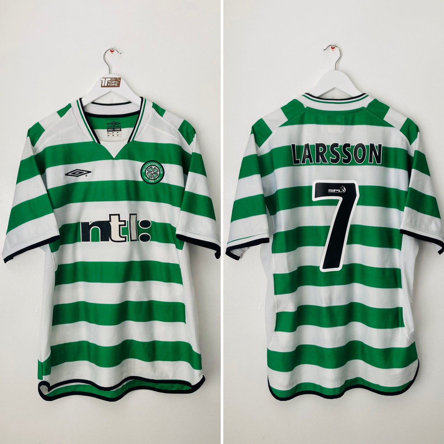 Glasgow Celtic home football shirt
2001/03 Larsson XL