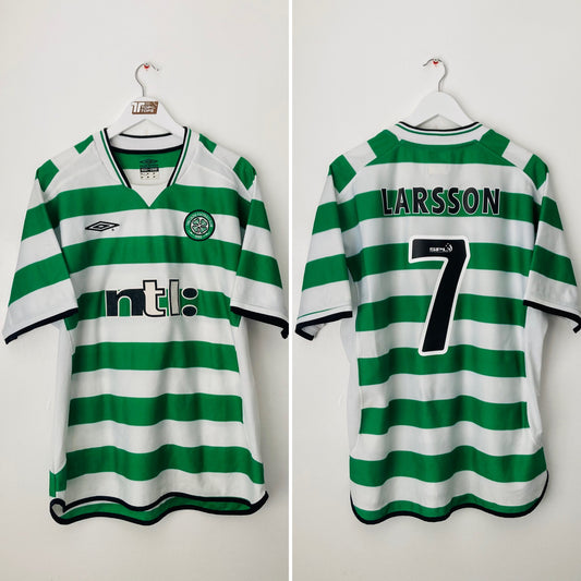 Glasgow Celtic home football shirt
2001/03 Larsson XL