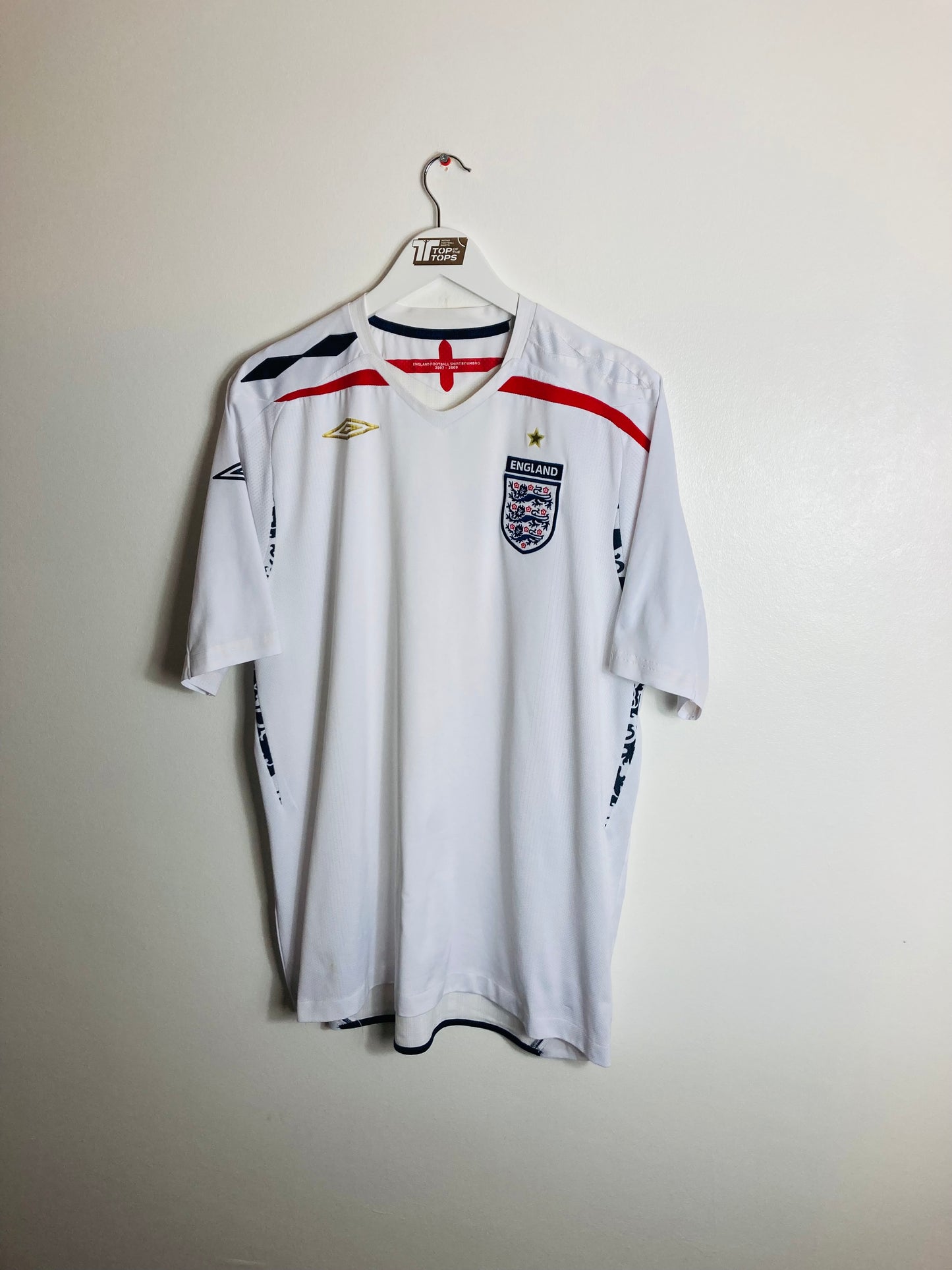 England home football shirt 2007/09 XL