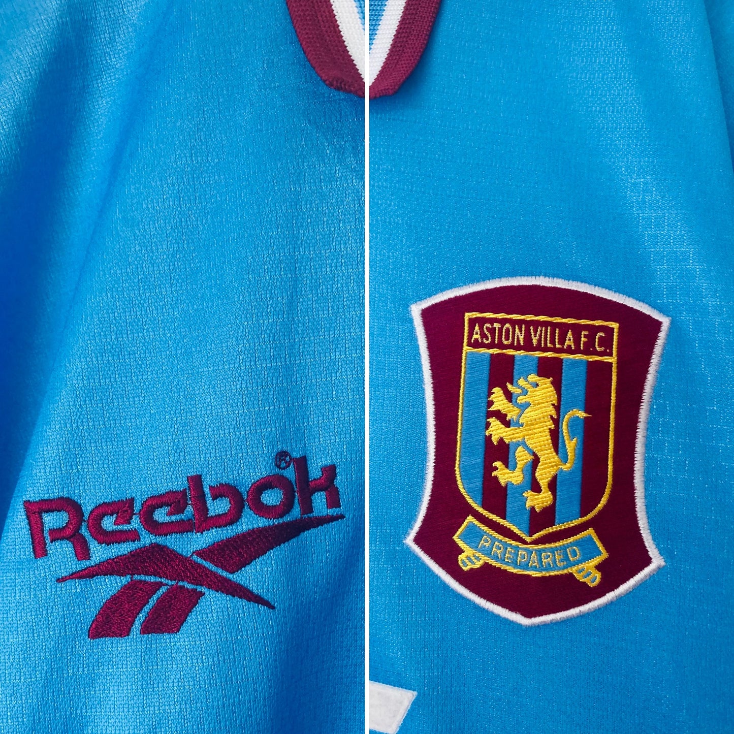 Aston Villa away football shirt 1997/98 Yorke XL