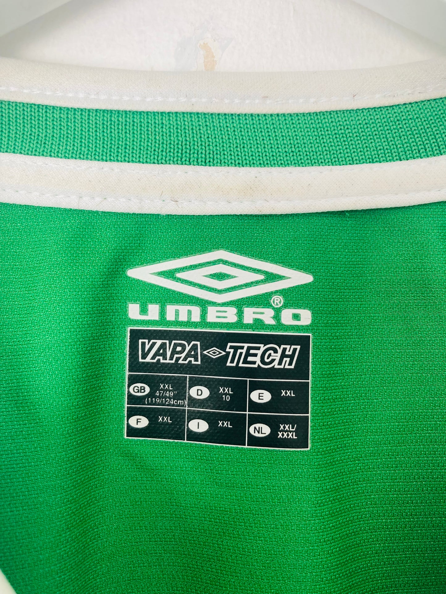 Republic of Ireland home football shirt 2001/03 XXL