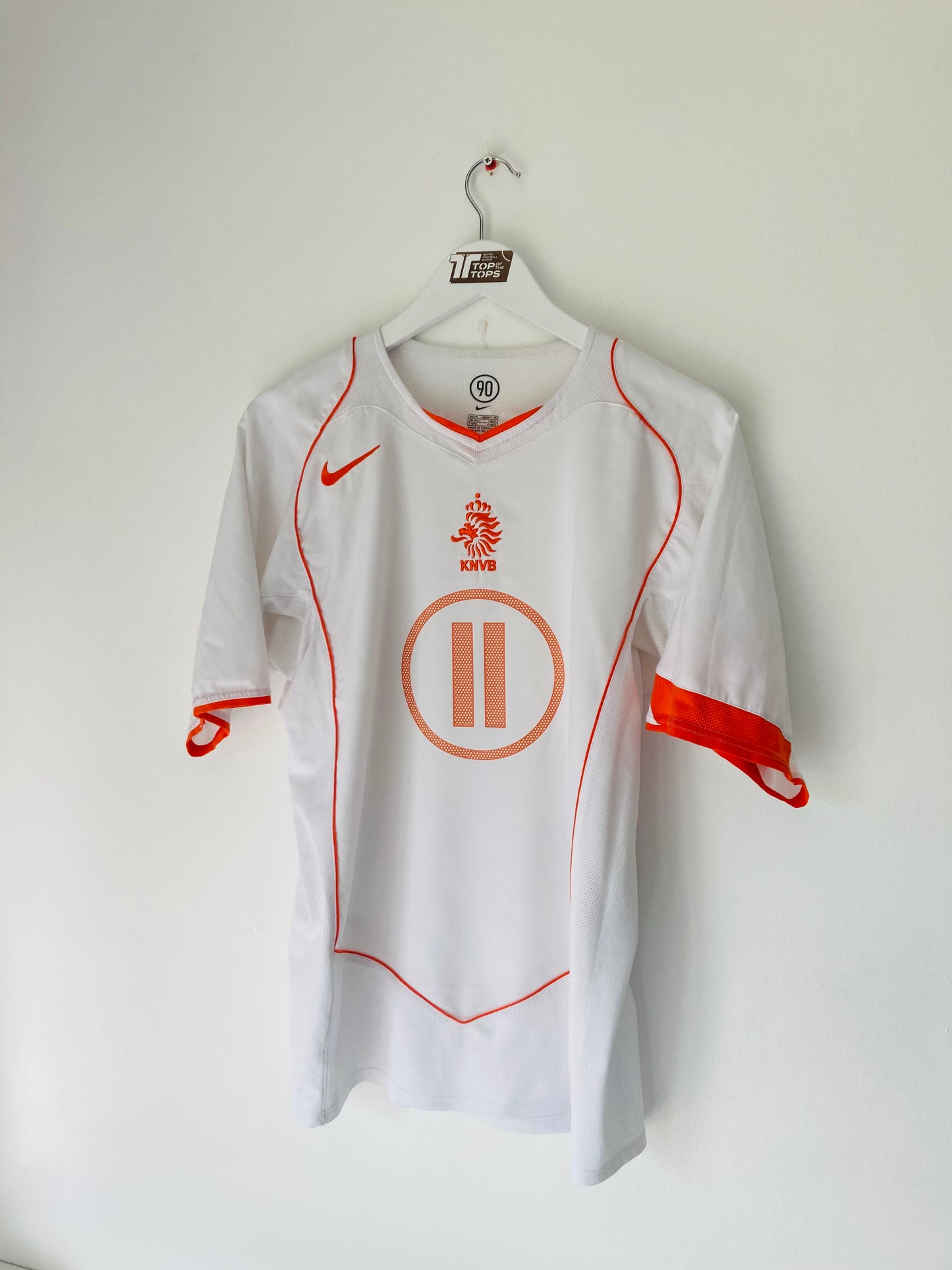 Holland Netherlands away football shirt 2004/06 Van Der Vaart Medium