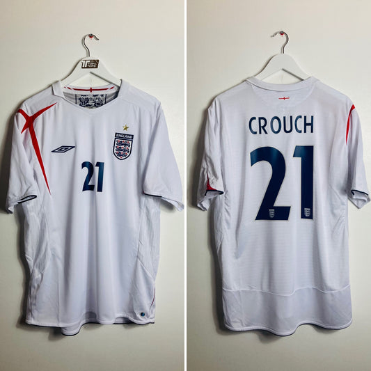 England home football shirt     W/C 2006 Crouch XL