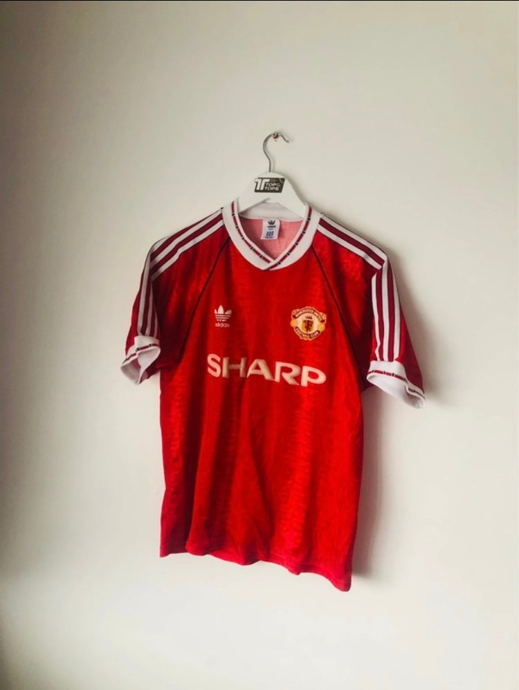 Manchester United home football shirt 1990/92 medium