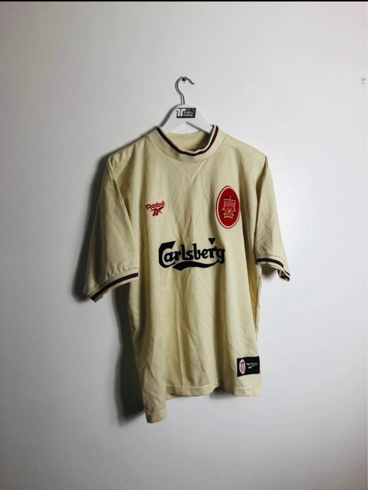 Liverpool away football shirt 1996/97 Large