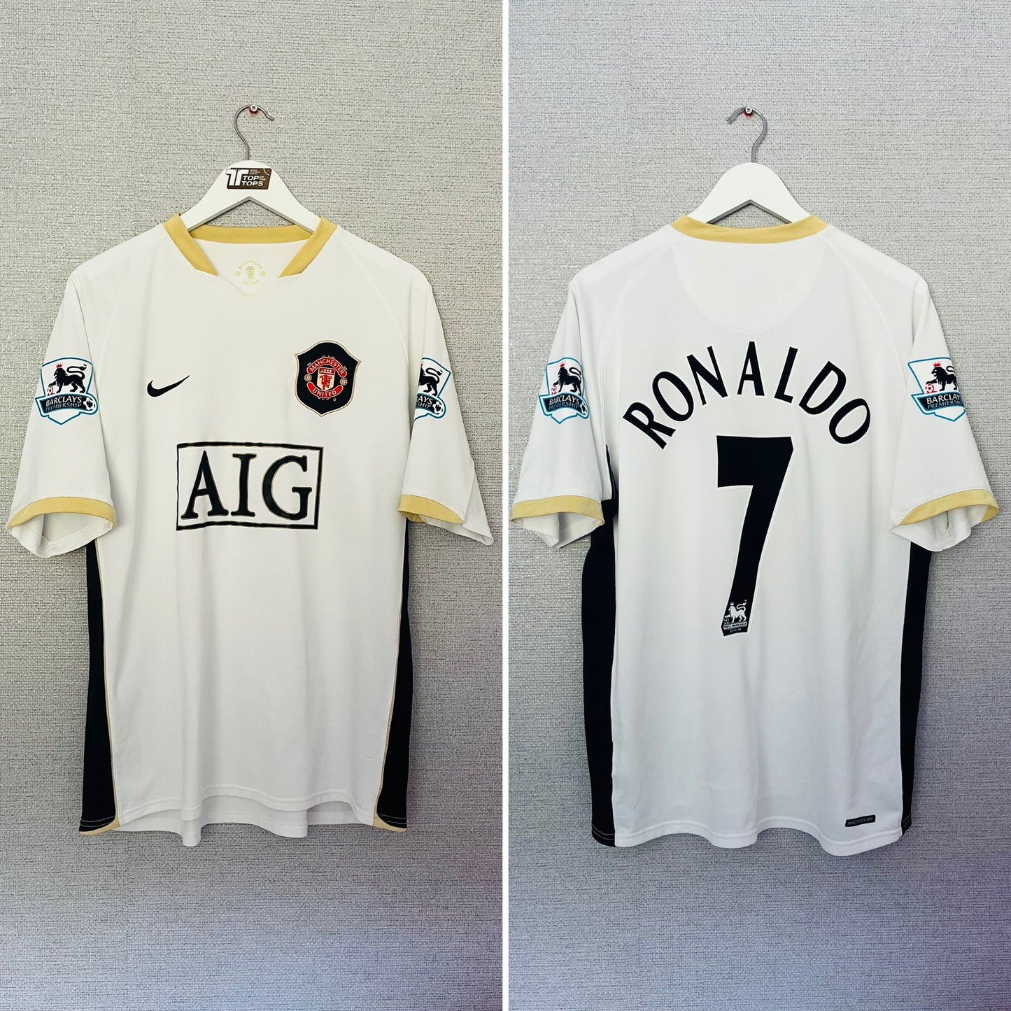 Manchester United away football shirt 2006/07 CR7 Large