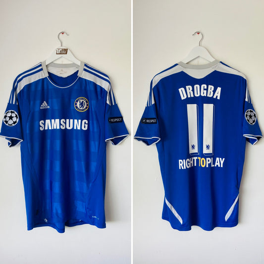 Chelsea home football shirt 2011/12 Drogba Large