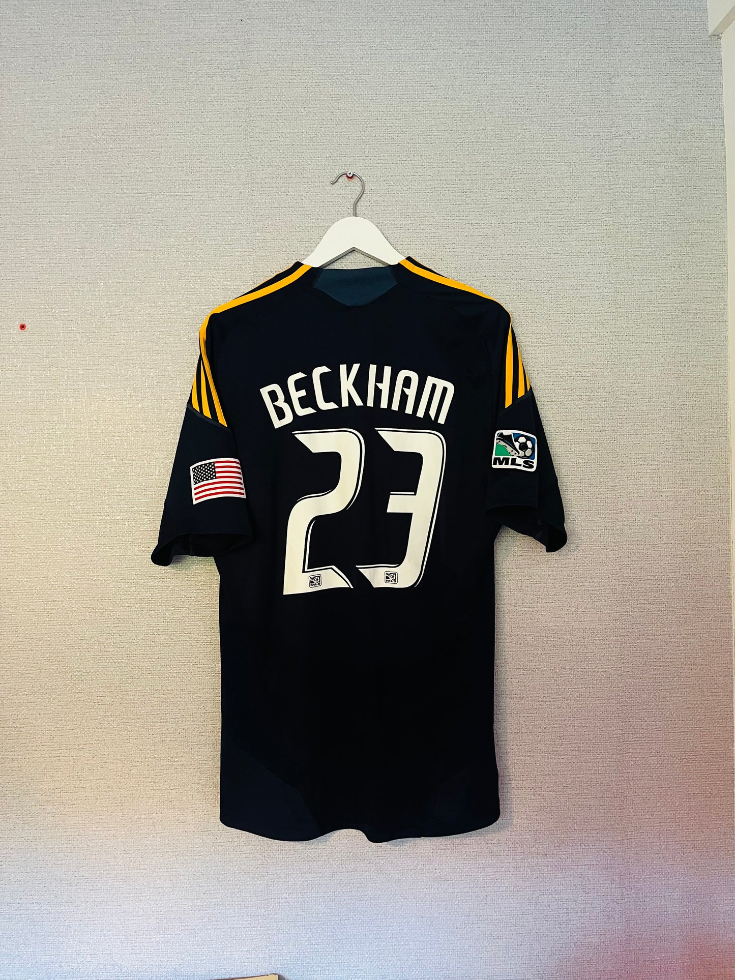 LA Galaxy away football shirt 2009/10 Beckham Large