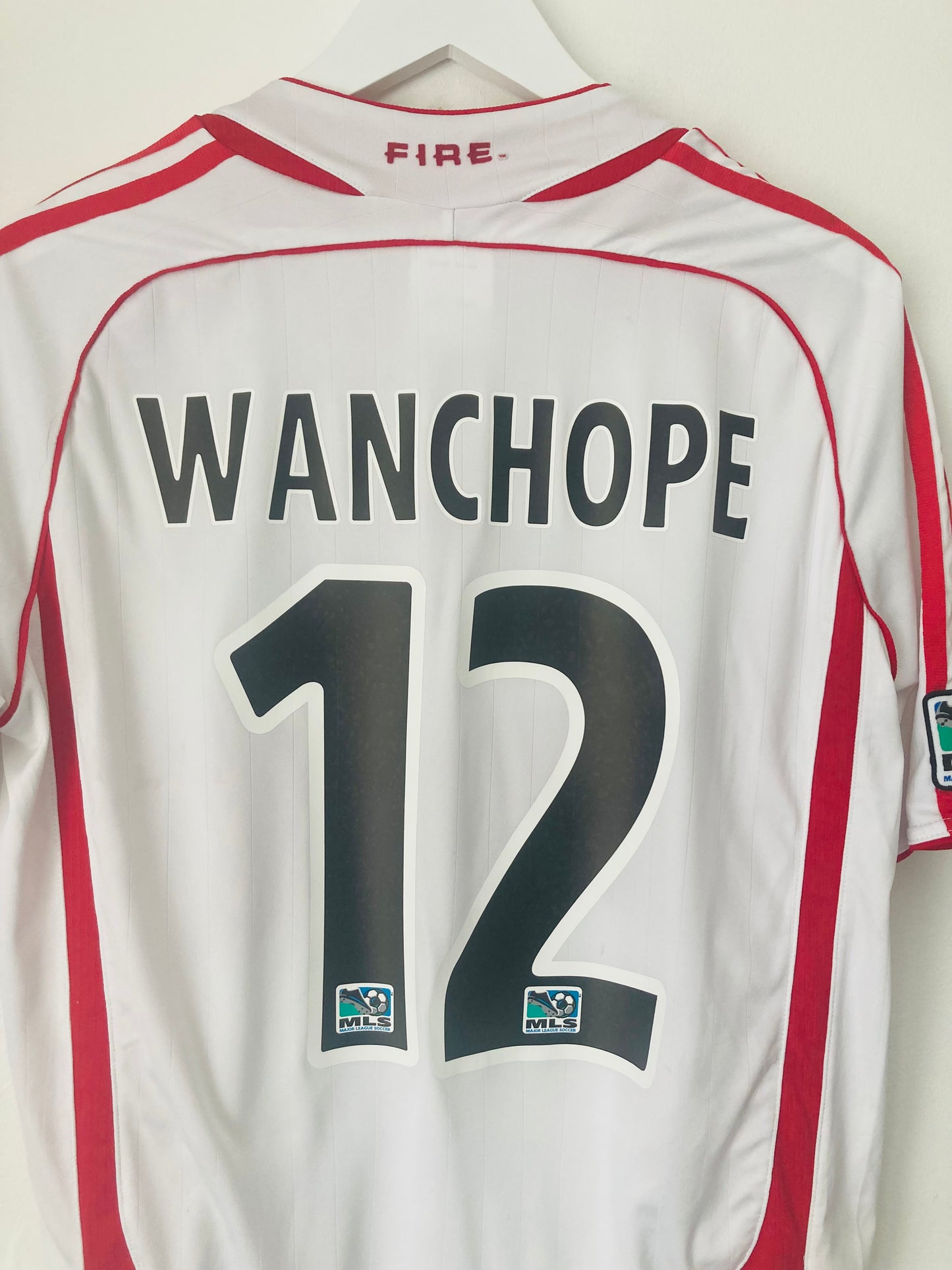 Chicago Fire away football shirt 2007/08 Wanchope Medium