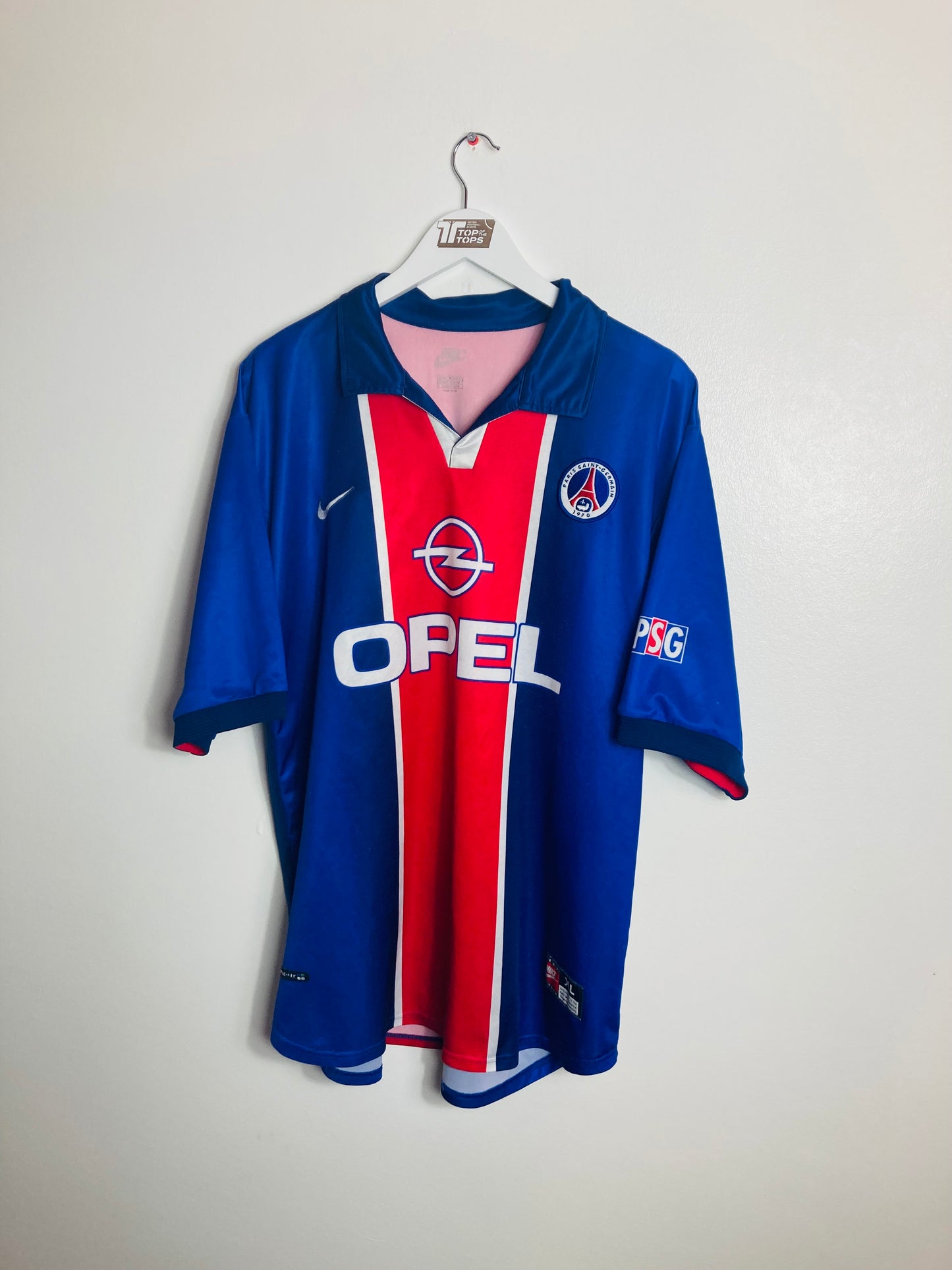 PSG home football shirt 1998/99 Okocha XL