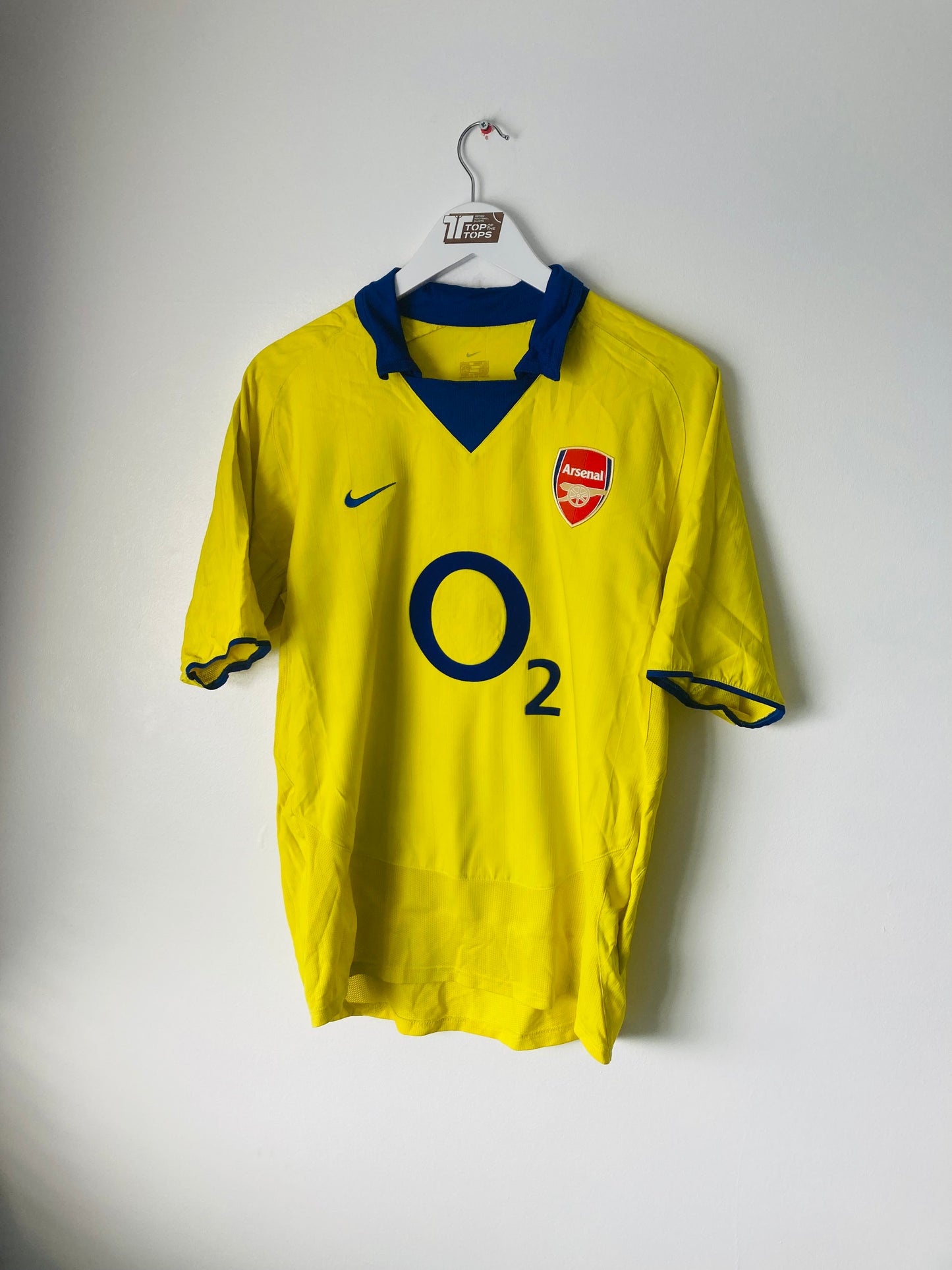 Arsenal away football shirt 2003/04 Bergkamp Medium