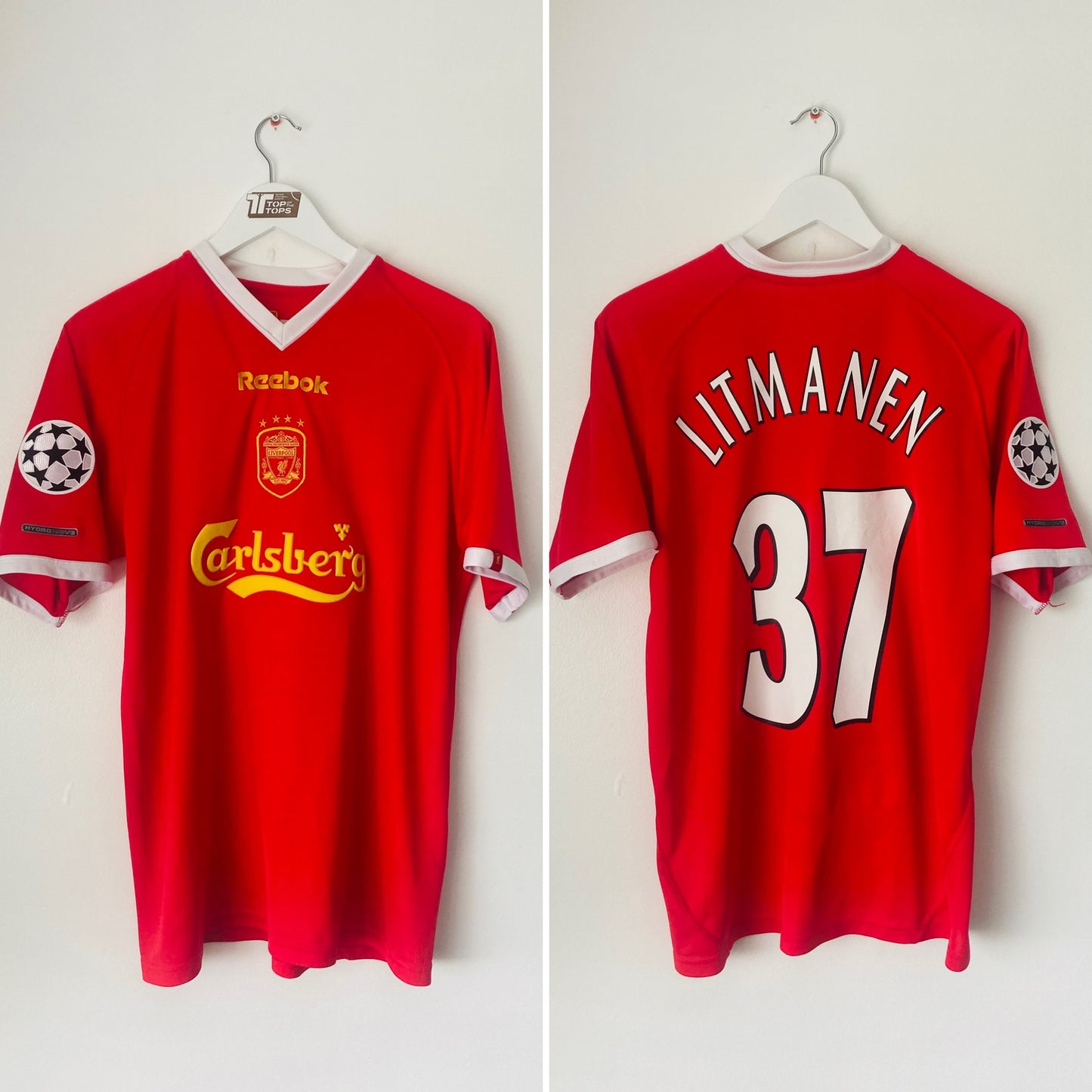 Liverpool home football shirt 2001/03 Litmanen Medium