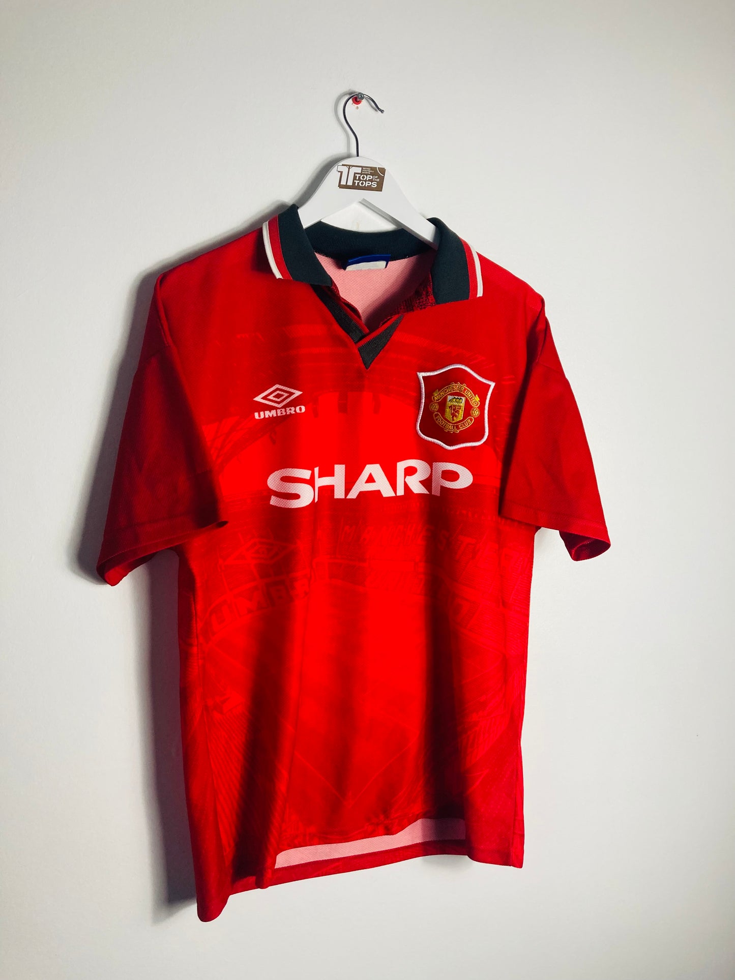 Manchester United home football shirt 1994/96 Cantona Medium