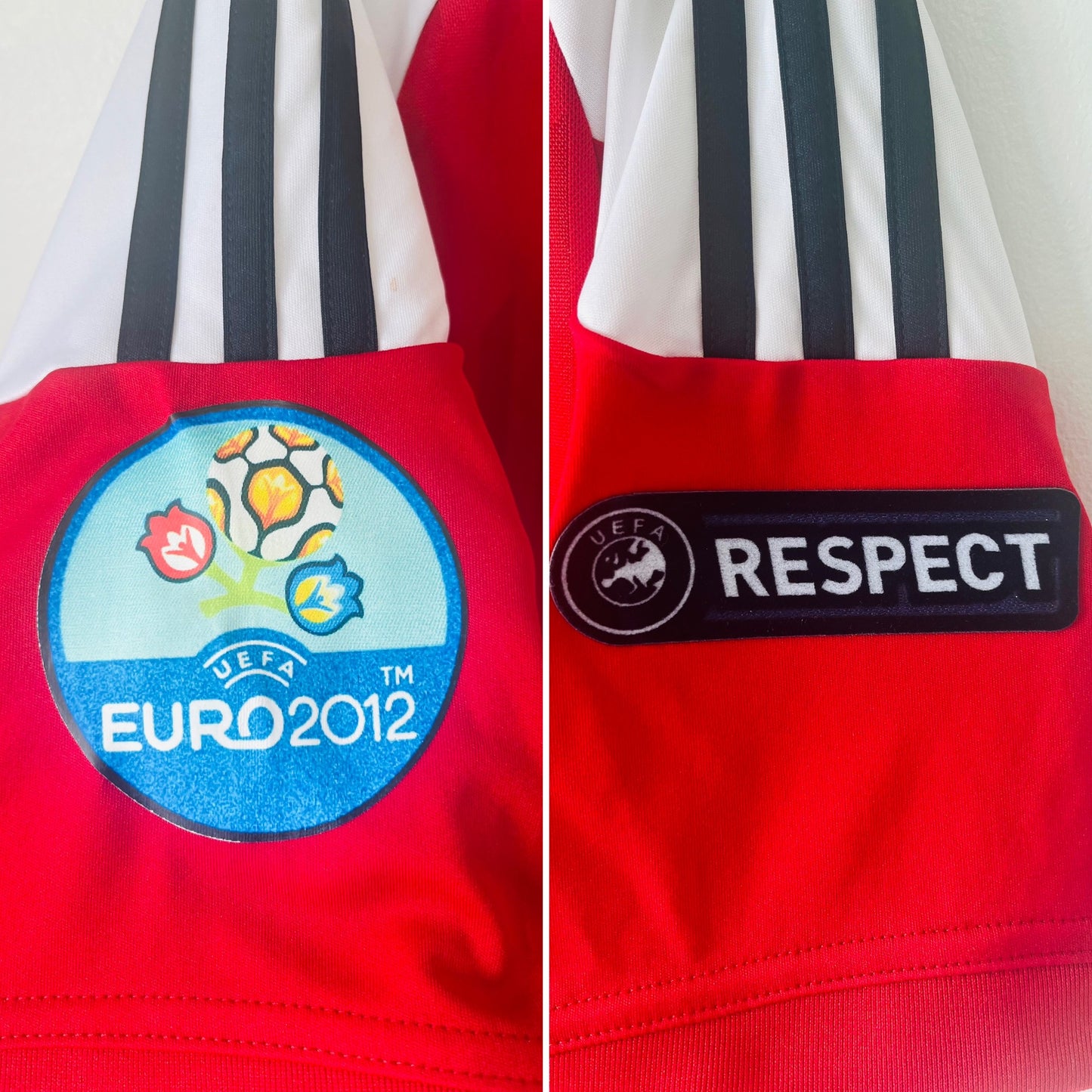 Denmark home football shirt
Euro 2012 Bendtner XL