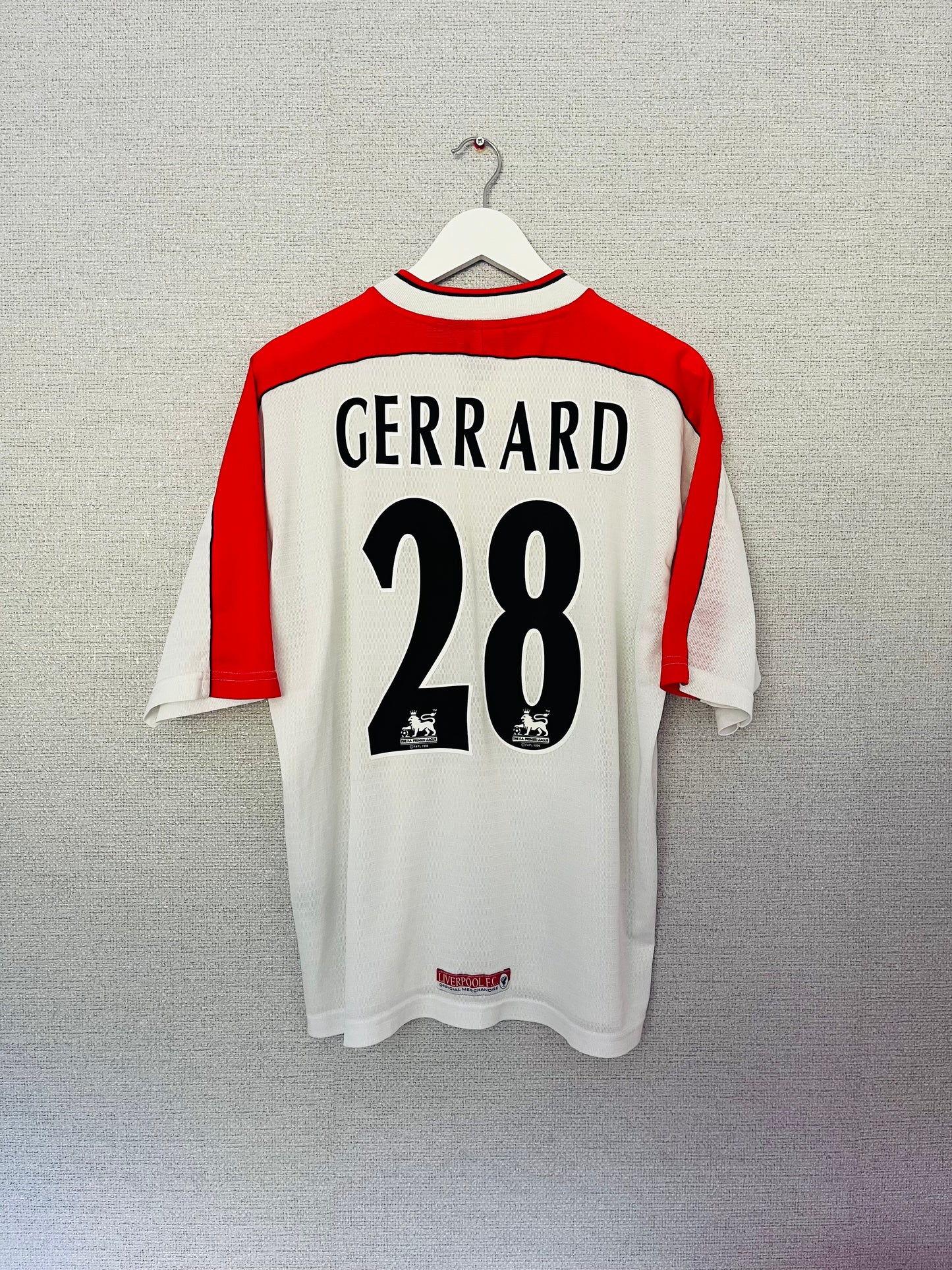 Liverpool away football shirt 1998/2000 Gerrard Large