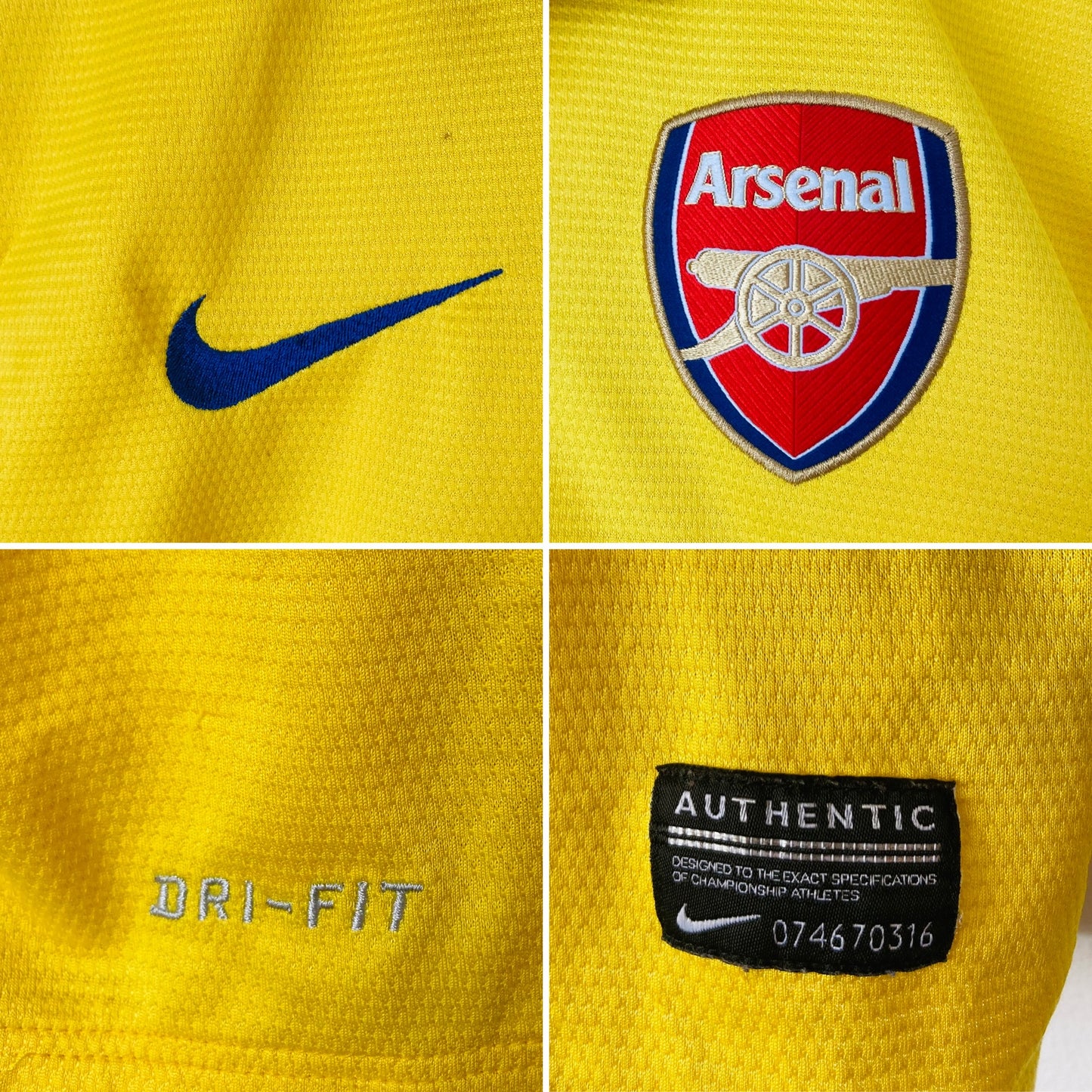 Arsenal away football shirt 2013/14 Ozil XL